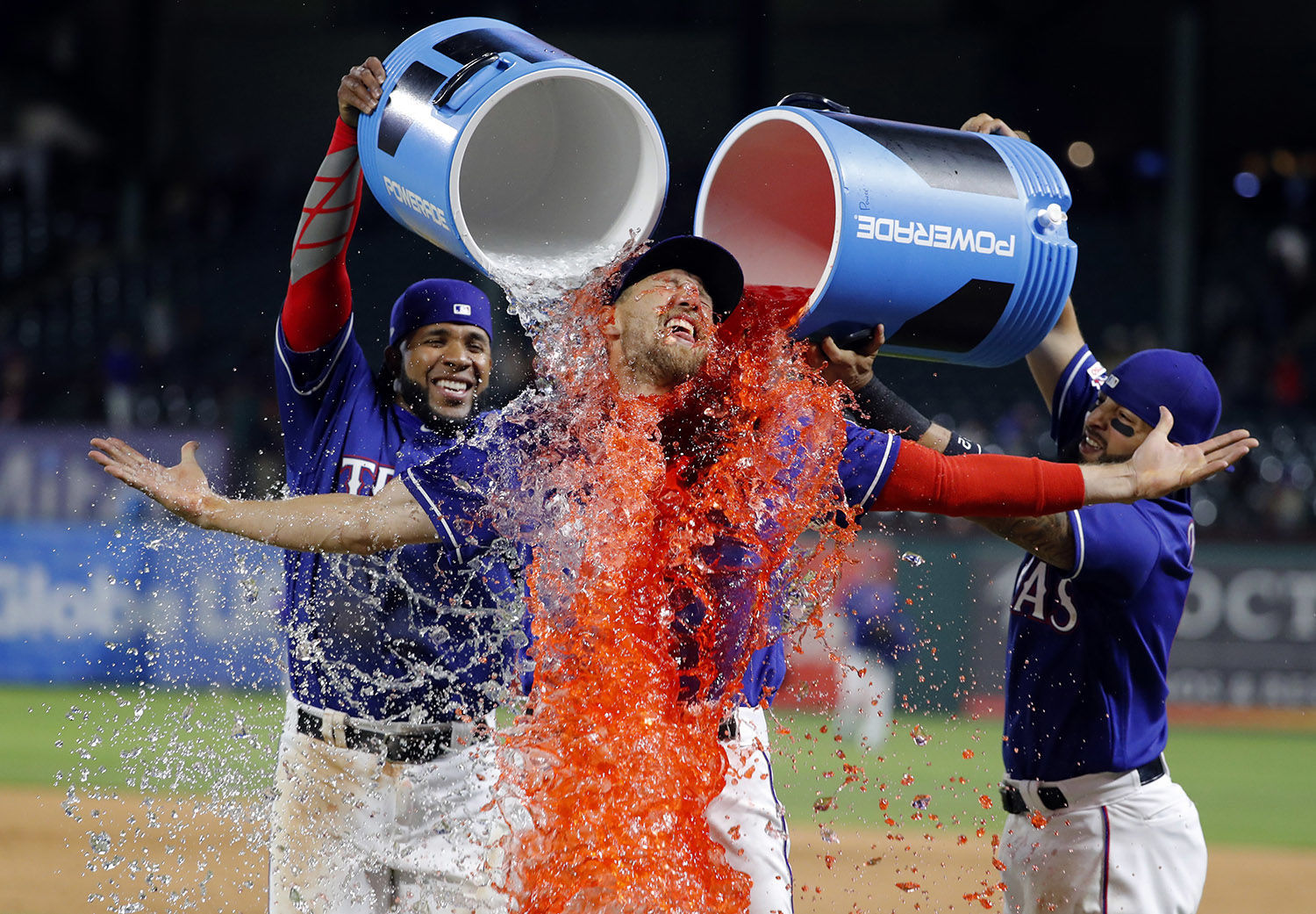 APTOPIX Astros Rangers Baseball